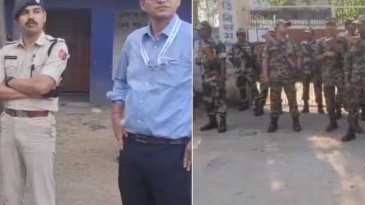 স্পর্শকাতর বুথে কড়া নজরদারি, মেজিয়ায় পরিদর্শনে জেলা নির্বাচনী আধিকারিক ও পুলিশ সুপার